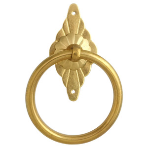 Furniture Handle <b>Brass</b> Ring Pull Chinese Style Drawer Cabinet Door <b>Knob</b> Durable Polished - Product Image 5