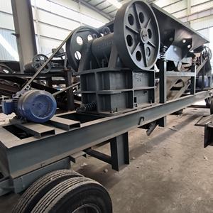 Concasseur à mâchoires mobile à moteur diesel avec moteur de 5,5 kW pour le traitement du granit en carrière, marque Hengtong, haute efficacité - Product Image 4