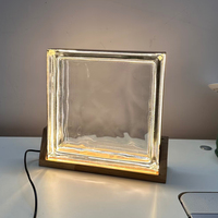 Blocs de verre creux dépoli de couleur pour une utilisation extérieure de cuisine Tenir des décorations de lumières LED créer une atmosphère romantique chaleureuse