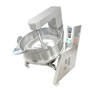 Grande machine de cuisson professionnelle entièrement automatique en acier inoxydable, mélangeur planétaire pour la cuisson de viande et la préparation de confitures, idéale pour les restaurants. - Product Image 1