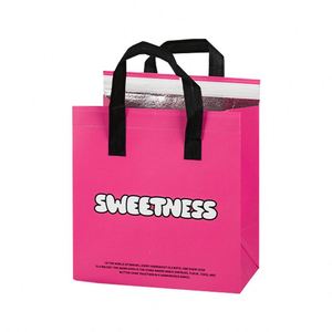 Wholesale Keep Warm Thermal Insulation Delivery Plastic <b>Bag</b> Cake Coffee <b>Bread</b> Packing for Restaurant Non-woven Fabric <b>Bag</b> - Product Image 5