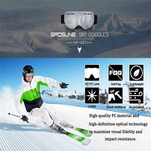 Gafas de Esquí Retro de Policarbonato con Lentes Polarizadas de Espejo, Gafas Deportivas para la Nieve, Resistentes al Viento, para Snowboard y Esquí, con Logotipo Personalizado OEM - Product Image 5