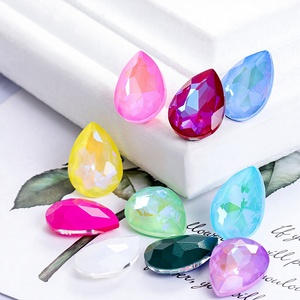 Cristales de Estrás en Forma de Gota de Agua Fluorescentes Color Moca Selina, Piedras de Cristal para Manualidades, Bolsos de Noche, Decoración de Uñas - Product Image 2