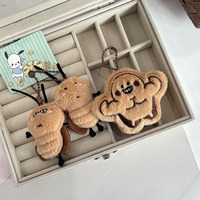 Porte-clés amusant en peluche en forme de cafard, jouet souple en forme de cafard, pendentif insecte brodé, breloque de sac en similicuir avec ailes, vente directe usine