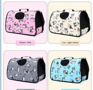 Bolsa de transporte portátil, plegable, todo en uno, de nailon rígido y transpirable, con capacidad para mascotas de hasta 5 kg, para perros. - Product Image 3