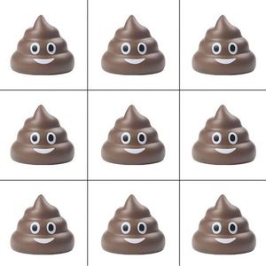Balle anti-stress en mousse PU en forme de caca avec logo personnalisé, jouet souple personnalisé - Product Image 4