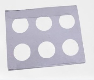 Présentoir de cône de crème glacée acrylique rond de qualité supérieure à 6 trous avec affichage élégant Transparent essentiel pour le salon de crème glacée et le café, - Product Image 2