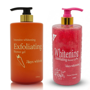 New 1000ml Turmeric Carrot Golden Glow 7 days Whitening Exfoliating Body Care Set Dark Spot Whitening <b>Shower</b> Gel Body Skin - Product Image 1