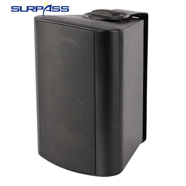 WE420T Wall Mount ABS PA Speaker, 4"+1" Two-Way Unit, 2.5-20W 8Ω, AC70-100V Input, Mini Wall Speaker for Home Hotel School Audio