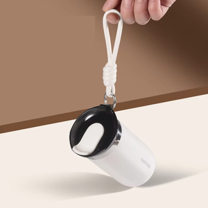 Logo personnalisé 350ml Double paroi en acier inoxydable isolé gobelet tasse à café Logo personnalisé <span class=keywords><strong>avec</strong></span> <span class=keywords><strong>poignée</strong></span> garder au chaud - Product Image 2