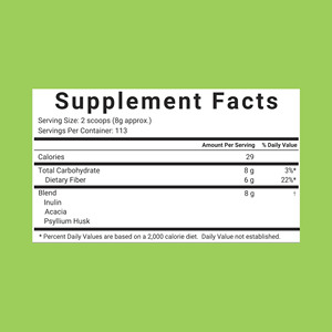 पाचन स्वास्थ्य भूख नियंत्रण के लिए प्राकृतिक दैनिक ट्रिपल फाइबर पाउडर प्राकृतिक घुलनशील प्रीबायोटिक्स फाइबर पूरक - Product Image 2