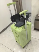 Valise Enfant avec Siège 28 Pouces, Valise à Roulettes pour Enfants, Bagage à Main pour Enfants