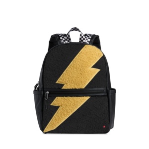 Kids Travel Fuzzy Bolt Knapsack Children School <b>Backpack</b> Lightning Logo Fashion School Bag for Boys - Product Image 1