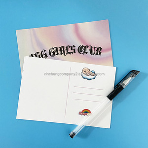 Biglietto di ringraziamento di lusso in carta patinata liscia 10x15cm, personalizzabile con logo e <span class=keywords><strong>nome</strong></span> del brand, MOQ 100 pezzi - Product Image 1
