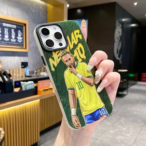 <span class=keywords><strong>Coque</strong></span> de téléphone pour iPhone 11 12 13 14 15 16 17 18 Pro Max avec impression par sublimation, design Football Messi <span class=keywords><strong>Ronaldo</strong></span>, peinture UV - Product Image 4