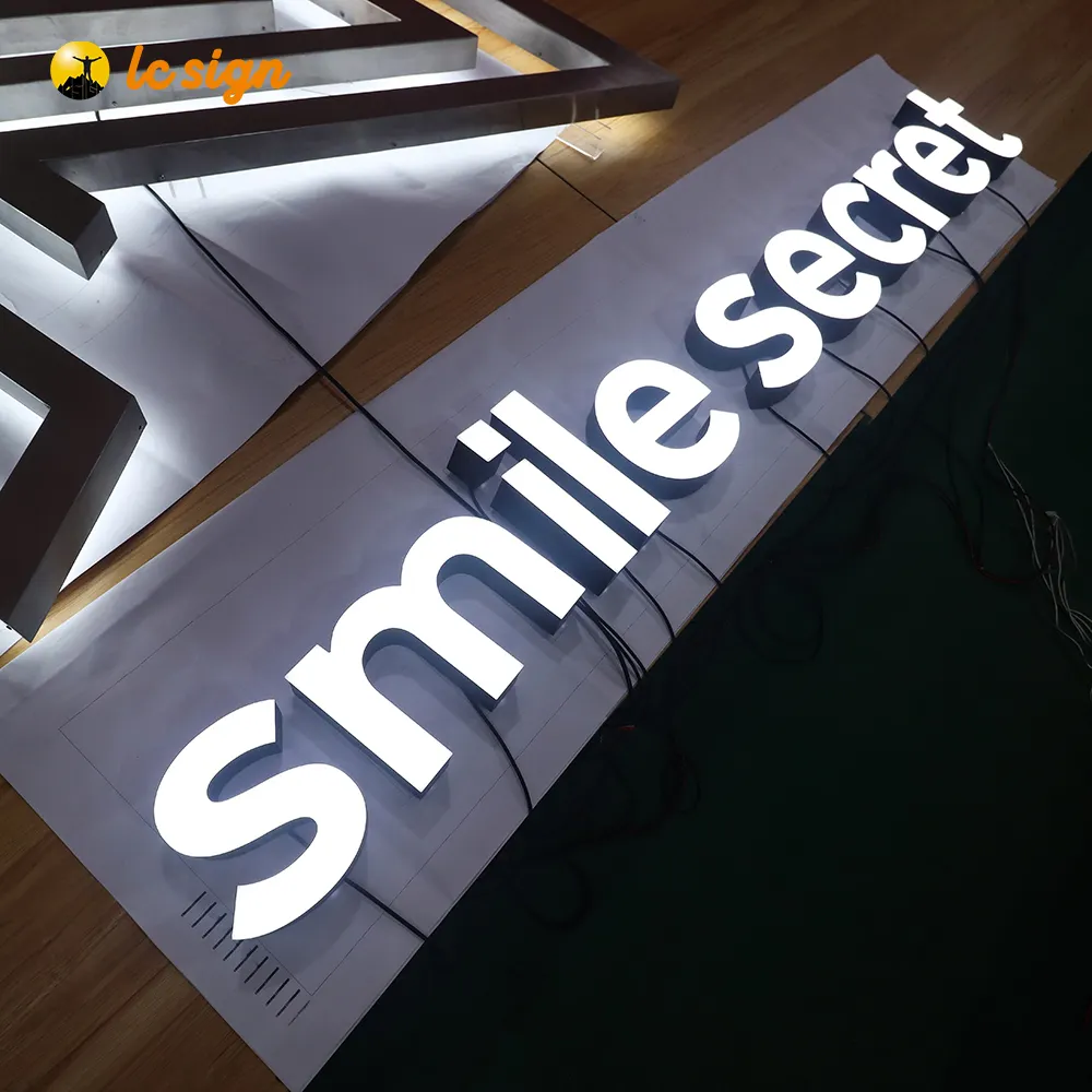 luminous custom made led signs frontlit led sign letter shop signboard 3d led name boards for shop