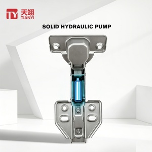 TIANYI Wholesale Furniture Hardware 45° Cold Rolled Steel <b>Cabinet</b> Hinge Soft Close Hydraulic <b>Corner</b> Hinge for Cupboard Closet - Product Image 3