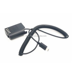 Cable de resorte DCC12 DCC17 9V PD, batería ficticia de 21/30 cm para Lumix G9, para cámara Lumix G9, GH4, <span class=keywords><strong>GH5</strong></span>, <span class=keywords><strong>GH5S</strong></span>, GH6, para cámara de 12 V, para cámara Lumix G9, 2, 2, 3, 4, 2, 2, 3 - Product Image 1