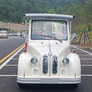 Large Space White Electric Vintage Shuttle Car For Campus Villa Industrial Park Outdoor Sightseeing Travel - Product Image 2