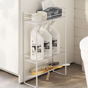 Estante de Almacenamiento Metálico Estrecho de 3 Niveles, Organizador Multifuncional de Pie para Cocina, Baño, Dormitorio y Oficina - Product Image 4