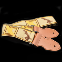 Sangle de guitare en jacquard brodé double couche, sangle d'épaule rembourrée douce pour guitare acoustique, électrique et basse