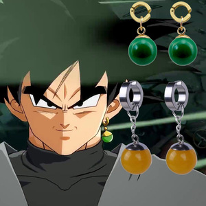 Pendientes de Moda con Diseño de Anime Japonés Goku Super <span class=keywords><strong>Kakarotto</strong></span> Cosplay Zamasu Potara, Ideales para Regalo - Product Image 3