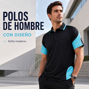 Polo de hombre personalizado con diseño exclusivo, camiseta de golf casual de algodón premium - Product Image 1