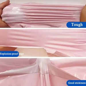Oferta directa Bolsa de mensajería con logotipo impreso personalizado Bolsa de envío de burbujas de polietileno rosa para sobres de correo y entrega de paquetes - Product Image 2