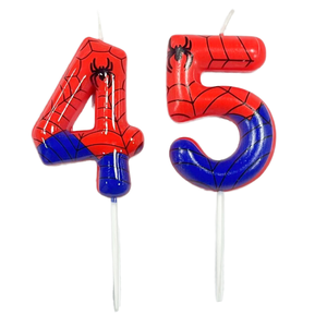 Usine directe en gros grande toile d'araignée Style numéro bougies 0-9 bâtons pour Halloween fête d'anniversaire gâteau décoration cérémonie - Product Image 5