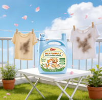 Lessive enzymatique douce 5KG Parfum naturel gardénia Convient aux animaux domestiques et aux familles Parfum longue durée 80% d'ingrédients naturels