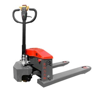 Transpaleta Eléctrica de 2 Toneladas y 1.5 Toneladas, Montacargas Hidráulico con Conducción a Pie y Carga por Cable, con Neumáticos de 180x50 y Placa de Acero de 4mm - Product Image 4