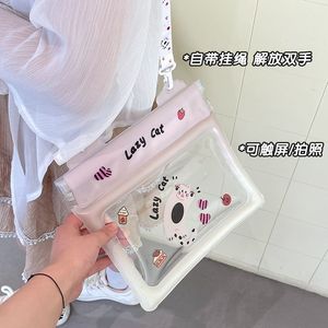 Bolsa impermeable para teléfono con diseño de dibujos animados, transparente, con airbag flotante y pantalla táctil, para actividades acuáticas al aire libre, unisex, para adultos. - Product Image 3
