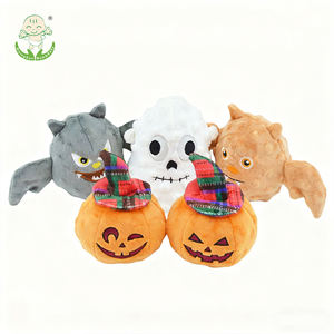 Cadılar bayramı kıyafeti eğlenceli ve uzun ömürlü öğütmek için günlük arkadaşlık üzerinde çiğnemek ve temiz dişler yerleşik ses çıkışı Pet oyuncaklar - Product Image 2