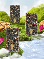 Bonbons gélifiés chinois sains et délicieux à la rose, à la gélatine d'os d'âne et au sésame noir, confiserie moelleuse