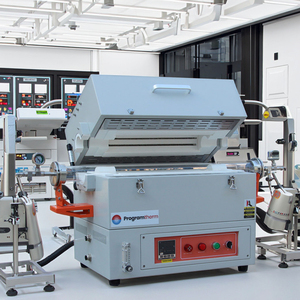 Horno de tubo rotatorio programable de laboratorio Horizontal eléctrico al vacío 1200c para sinterización - Product Image 1