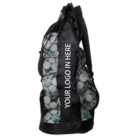 Sac de transport professionnel XL en maille robuste pour ballons de football, avec compartiment pour carte d'identité, idéal pour l'école et l'entraînement