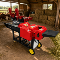 Machine à hacher les fourrages anti-blocage à alimentation fluide pour l'élevage laitier, conception mobile, longueur réglable, lames de coupe durables
