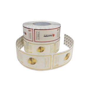 Fantasia lucida laminazione CMYK stampato adesivo etichette gelato in vinile materiale sintetico adesivo rotolo di ringraziamento targhetta - Product Image 2