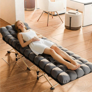 Lit de Repos Pliant Simple au Design Moderne avec Cadre en Métal pour Bureau, Salon ou Compagnon de Camping en Plein Air - Product Image 4