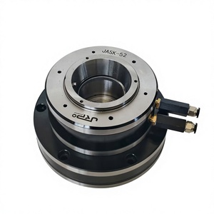 Autochuck Serie JASK, Mandril Neumático Rotatorio de Acero con Pinza de Goma, Tipo de Orificio Pasante, Montaje Frontal, para Centros de Mecanizado, Precisión de 0.05mm - Product Image 1