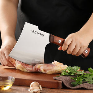 Hacha de carnicero de alta resistencia, cuchillo para cortar huesos y picar con mango de madera, cuchillo de cocina - Product Image 5