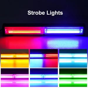 34-inch COB <span class=keywords><strong>LED</strong></span> Strobe thanh ánh sáng Điều kiện Mới giao thông cố vấn khẩn cấp nguy hiểm cảnh báo nhấp nháy ánh sáng với cốc hút - Product Image 2