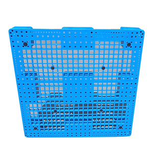 Paleta de Plástico 1200x1200x140mm, Tipo Rejilla, Nueve Patas, Entrada de 4 Vías, Una Cara, ZY-1212, 4 Refuerzos de Acero - Product Image 1