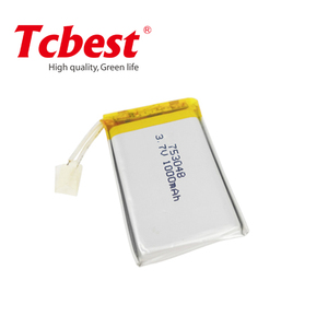 <span class=keywords><strong>3</strong></span>.7V 1000mAh 753048 lithium Polymer Li ion battery _ 703050 753048 Rechargeable Li-ion Cell - Product Image 3