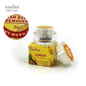 Navina Professional Eyelash Glue Remover Gentle Cream Remover Perfume LEMON SCENT Eyelash Extensions Adhesive Remover