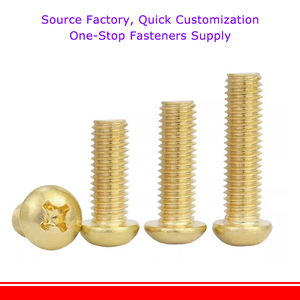 M2 M2 m2, 5 m3 M4 M5 <span class=keywords><strong>M6</strong></span> M8 Đồng Phillips vít Metric ren bu lông chéo Pan vít chìm Đầu phẳng Bo mạch chủ PCB bu lông - Product Image 4