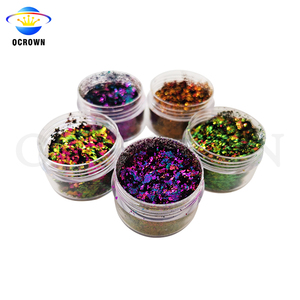 Magic rainbow-polvo de resina para uñas, escamas de polvo con purpurina, camaleón, multicolor - Product Image 3