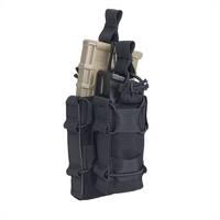 Étui Tactique à Double Decker TACO Tactique Molle, Pochette de Cartouche de Munitions Simple Mag pour Sac de Chasse