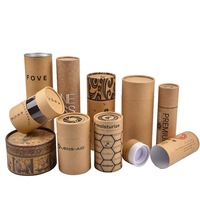 Tube en papier kraft écologique pour emballage de t-shirt boîte d'emballage de sous-vêtements chaussette ronde personnalisée