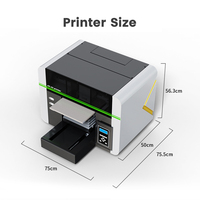 L-SA3P biaya rendah kecepatan tinggi 30x60cm kompak A3 UV Flatbed Printer untuk pemula rumah pabrik kulit akrilik kustomisasi